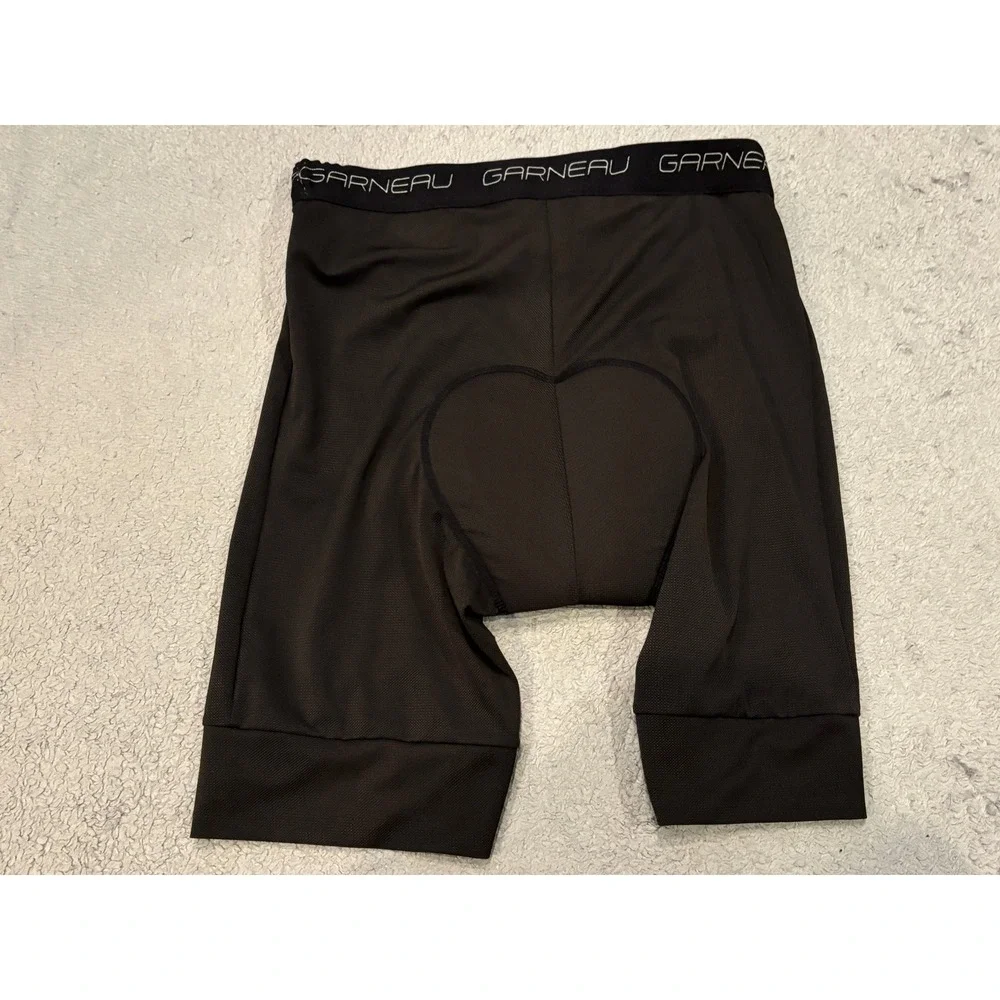 Louis Garneau Mens Cycling Shorts Black Padded Chamois Bike Shorts 9D54179 L